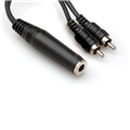 HOSA YPR-131 Y-CABLE 1/4" TSF TO DUAL RCA