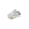 Wirepath RJ45 Connectors for Cat5e Wire Pack of 100 (Clear)